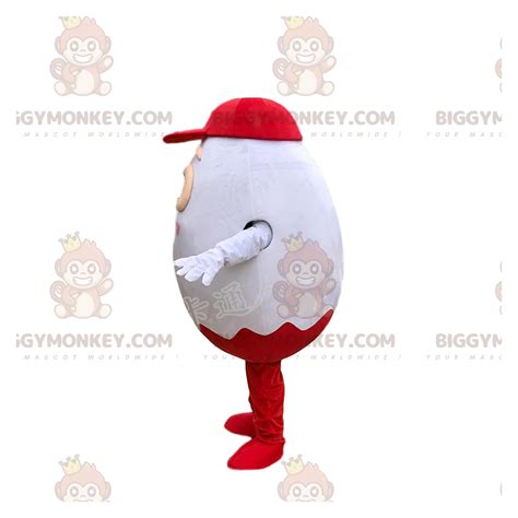 BIGGYMONKEY™ mascot costume of Kinder egg, famous Sizes L (175-180CM)