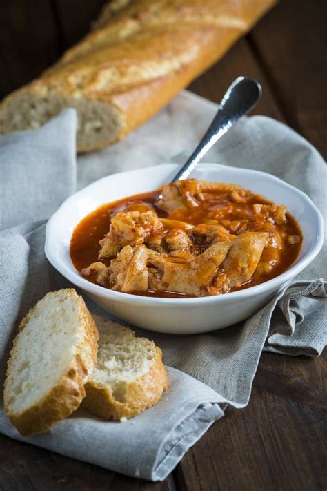 Crubeens with Tomato Sauce and Bread Stock Photo - Image of tender, gourmet: 99673382