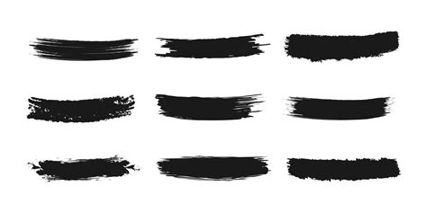 Paint Grunge Brush Strokes Set 6174424 Vector Art at Vecteezy