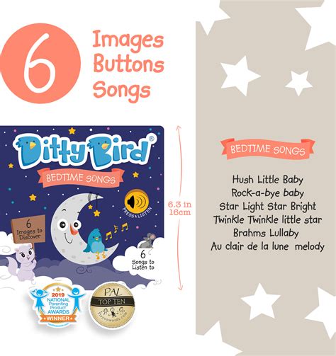 Ditty Bird Baby Sound Book: Bedtime Songs - Toys Unique