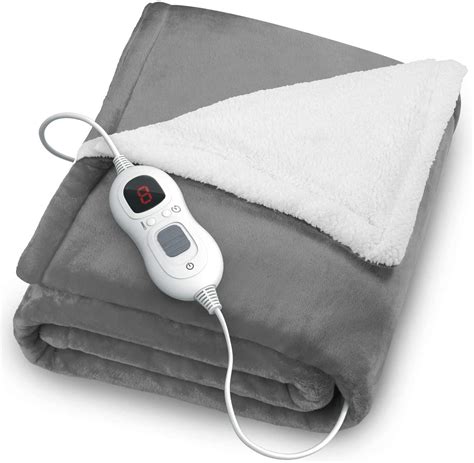 Electric Heated Throw Blanket, 50"x60" Flannel over Blanket,BK150,Aodis Express Inc