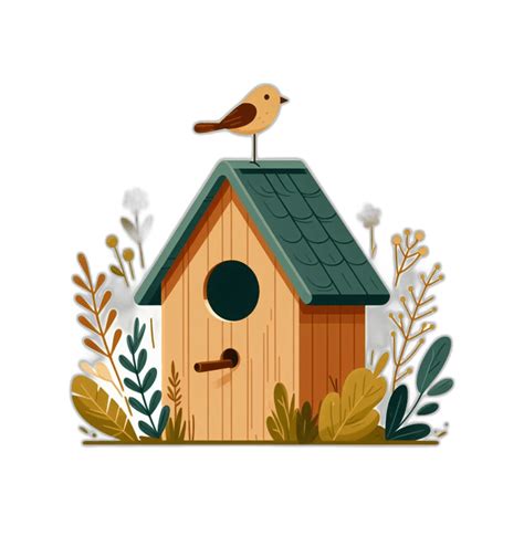 Birdhouse Transparent Clipart Png - ClipartLib