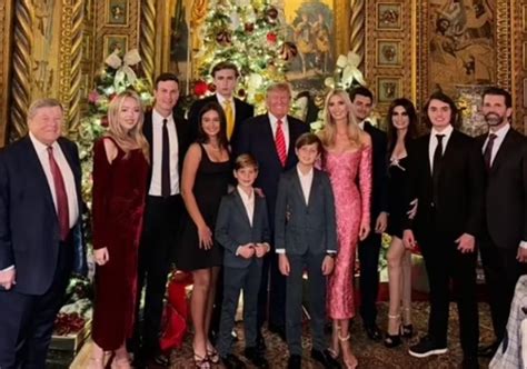 Melania Trump Was Absent from Family Photo Under Christmas Tree at Mar-a-Lago Because She Was ...