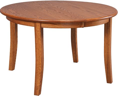 Round Leg Table 42420T-RND-E1-RL1-10-17 by Daniel's Amish Collection at Riley's Furniture & Mattress