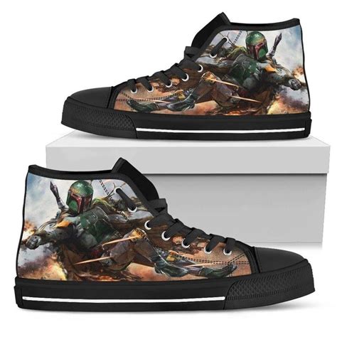 Boba Fett High Top Vans Shoes - Luxwoo.com