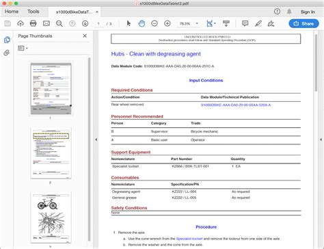 Work Examples, DITA & S1000D | SG