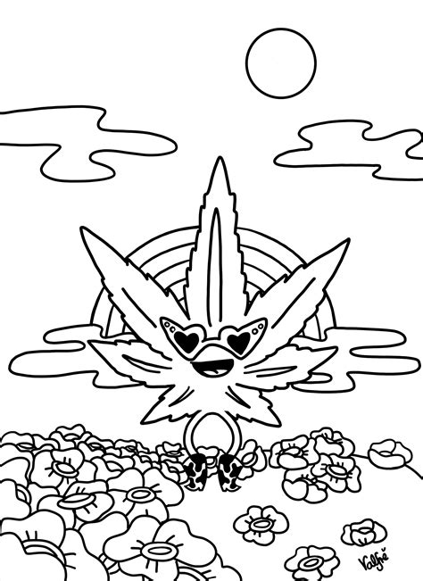 420 Weed Coloring Pages Coloring Pages