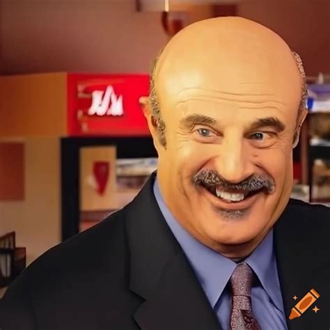 Dr. phil at a fast food restaurant on Craiyon