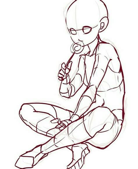 Sitting Poses Drawing | Free download on ClipArtMag