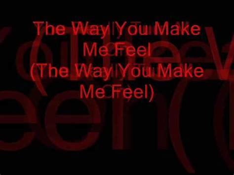 Michael Jackson-The Way you make me feel lyrics - YouTube