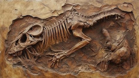 Premium AI Image | Dinosaur fossils Generative AI