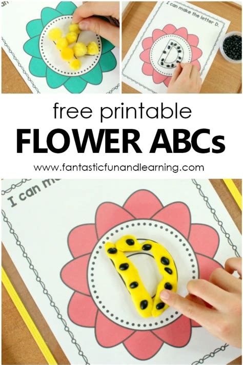 Flower ABC Mat Preschool Alphabet Printables - Fantastic Fun & Learning