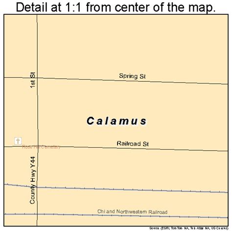 Calamus Iowa Street Map 1909820