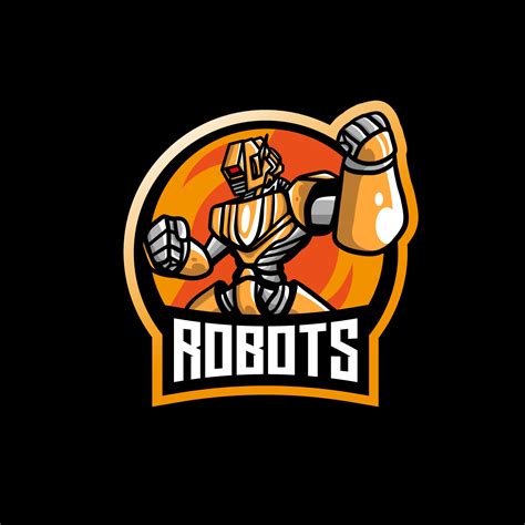 Robot Esport Mascot Logo Illustration 6440551 Vector Art at Vecteezy