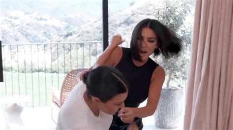 Kim and Kourtney Kardashian's PHYSICAL Fight in 'KUWTK' Trailer