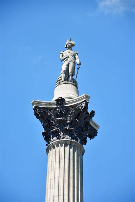 The Statue of Admiral Nelson that Sits Ontop of Nelson`s Column in ...