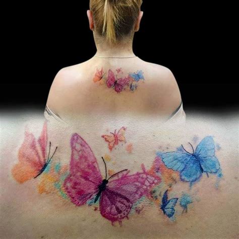 Watercolor Butterflies Tattoo Done by René ( VezeTattoo) Instagram: @VezeTattoo Facebook ...