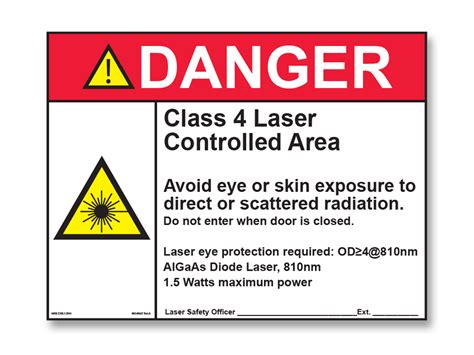 Laser Safety Sign - amdlasers