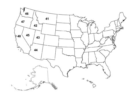 United States Map Test 41-48 Diagram | Quizlet