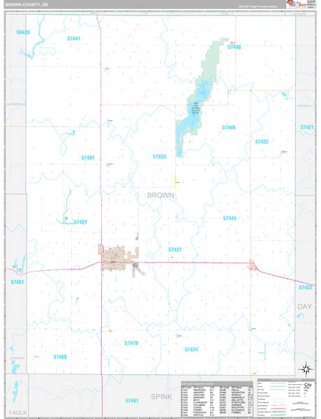 Brown County, SD Maps