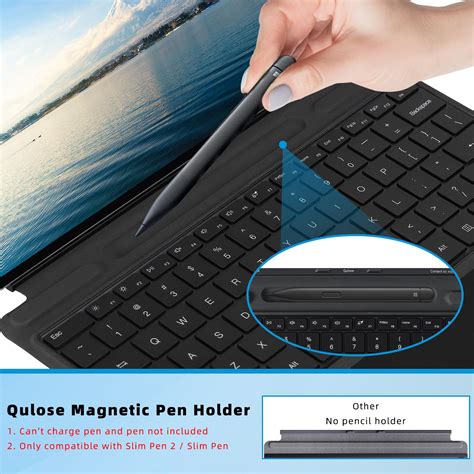 Qulose Surface Pro 8 Keyboard, Wireless Bluetooth Keyboard for Microsoft Surface Pro 9/Pro 8/Pro ...