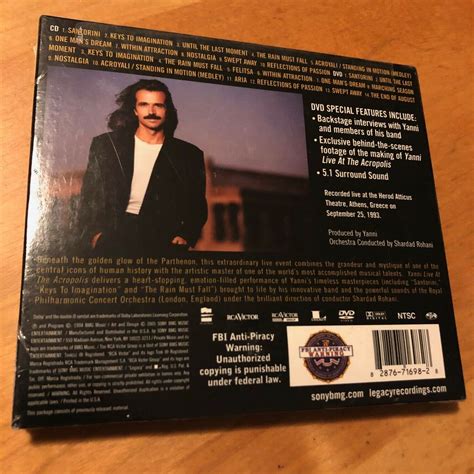 YANNI Live At The Acropolis CD + DVD 2 DISC SET (1980) BRAND NEW FACTORY SEALED - CDs