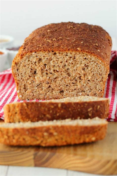 Simple 5-ingredient wholewheat bread. You just don't get easier than this no-fail recipe! Hearty ...