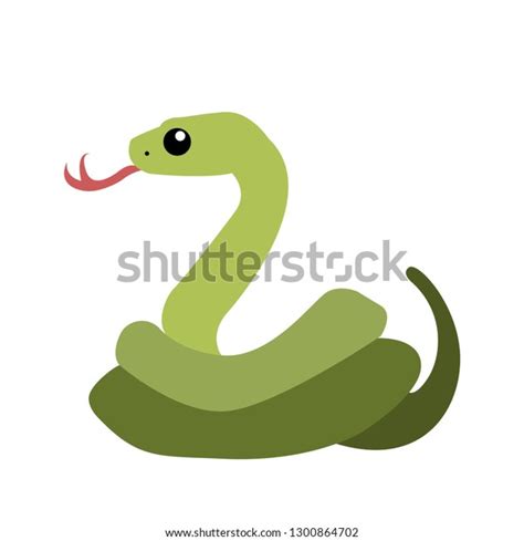 Snake Emoji Vector Stock Vector (Royalty Free) 1300864702