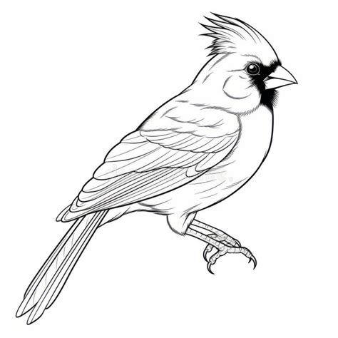 Cardinal Head Coloring Pages