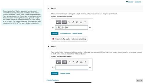 Solved Europa, a satellite of Jupiter, appears to have an | Chegg.com