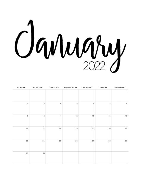 January 2022 Calendar Minimalist – Calendar Example And Ideas