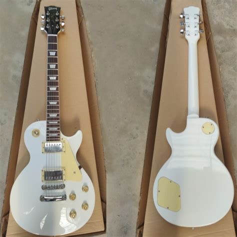 Custom Logo Lespaul White Chibson Lp Bass Guitar High Quality Electric ...