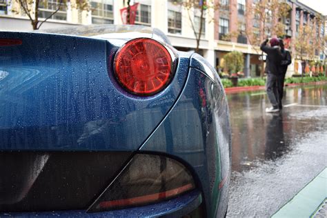 Selective Focus Photography of Blue Vehicle Taillight · Free Stock Photo