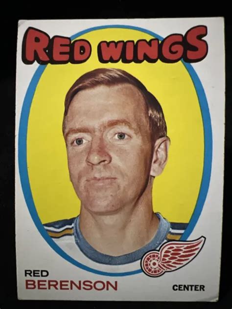 1971-72 TOPPS GORDON « Red » Berenson #91 Detroit Red Wings hockey EUR 2,80 - PicClick FR