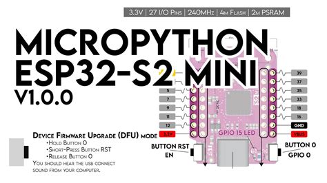 Micropython on an ESP32-S2 mini - YouTube