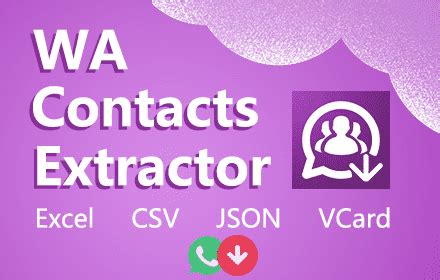 WhatsApp Contacts Extractor - Download and Save Contacts from WhatsApp