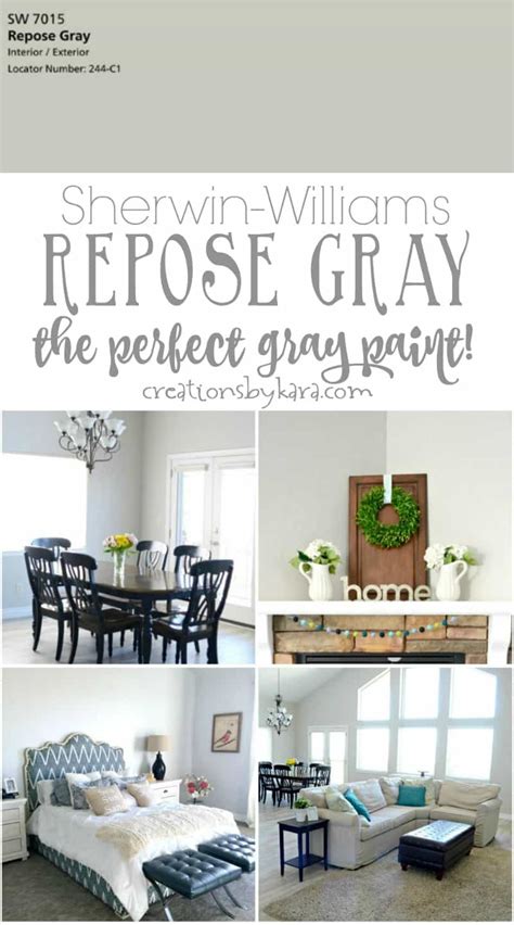My Favorite Gray Paint - Sherwin Williams Repose Gray! - Creations by Kara