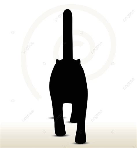 Illustration Of Cat Silhouette Cat Silhouette Animal Walking Vector, Cat Silhouette, Animal ...