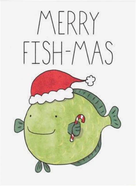 Christmas fish winter painted rock idea | Cute fish, Fishing cards ...