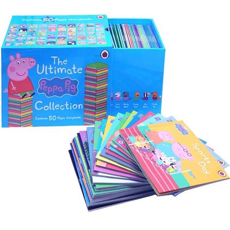 Peppa Pig 50 collections books box set, Books & Stationery, Children's ...