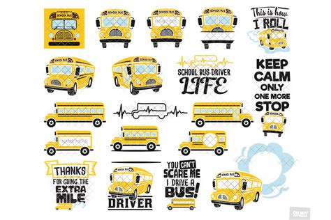 School Bus SVG Driver in SVG, DXF, PNG, EPS, JPG (295424) | Cut Files | Design Bundles