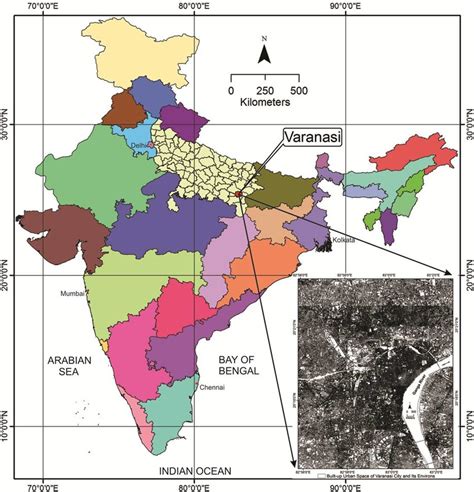 Location of Varanasi City Region in India | Download Scientific Diagram