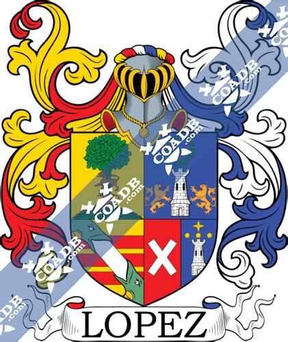 Lopez Family Crest, Coat of Arms and Name History