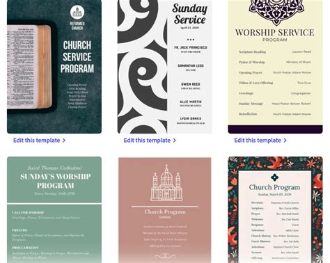 10 Powerful Ideas for Your Church Bulletin Templates - REACHRIGHT