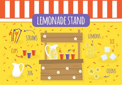 Free Lemonade Stand Vector 110079 Vector Art at Vecteezy