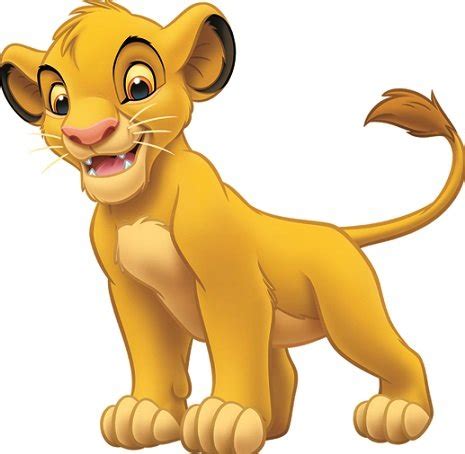 Buy 5 INCH Simba Cub Disney The Lion King Movie Animal Removable Peel ...