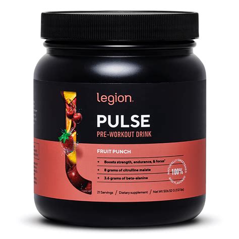 Natural Pre-Workout Powder | 20 Natural Flavors | Legion Pulse