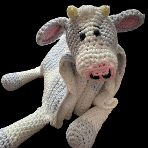 Cuddle and Play Crochet Cow Blanket – Crochet Arcade