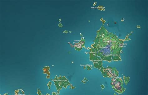 Genshin Impact leaks: Full Inazuma map including domains, waypoints ...