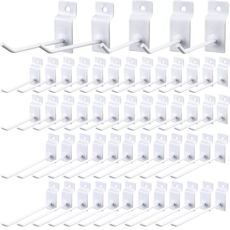 Buy 50 Packs Slatwall Hooks 4 Inch 6 Inch Panel Display Hooks Metal Slat Wall Hanging Hooks ...